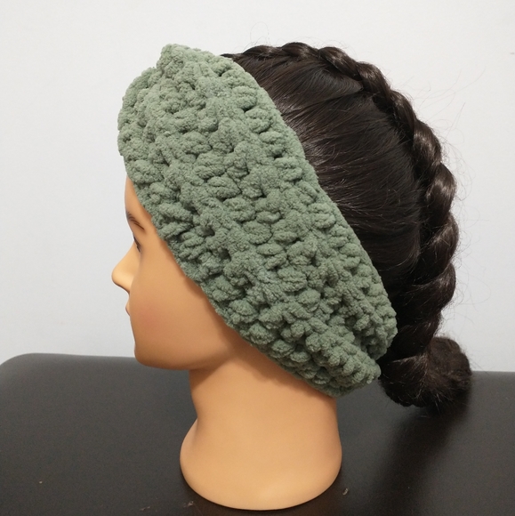 SOLD- Handmade Chenille Headband - Picture 5 of 7
